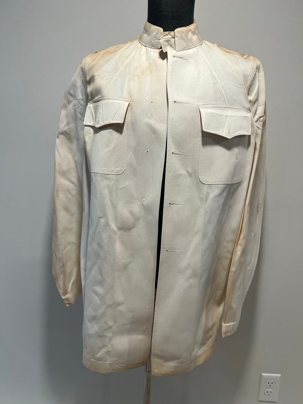 Novakoff Uniforms USN Regulation Button Down Uniform Shirt Size Large
